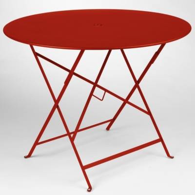Fermob Table pliante BISTRO ronde - 43 chili mat - &Oslash; 96 cm