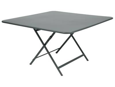Fermob Table pliante CARACT&Egrave;RE - 26 gris orage - carr&eacute;, 128 x 128 cm