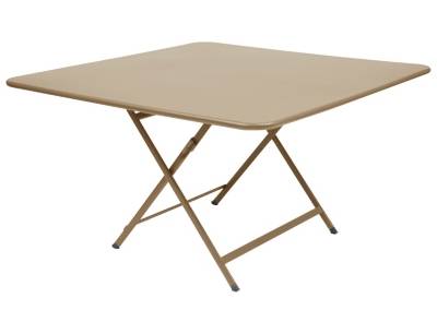 Fermob Table pliante CARACT&Egrave;RE - 14 muscade - carr&eacute;, 128 x 128 cm