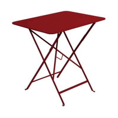 Fermob - Bistro Table pliante, rectangulaire, 77 x 57 cm, chili