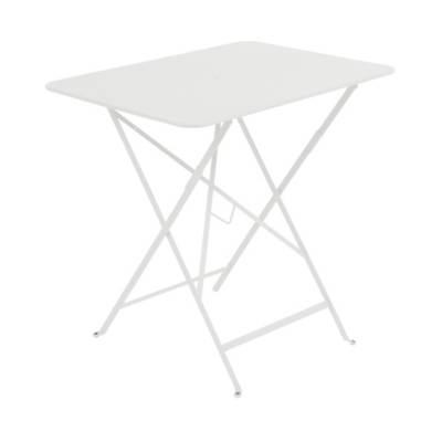 Fermob - Bistro Table pliante, rectangulaire, 77 x 57 cm, blanc coton