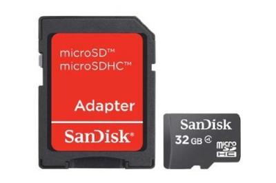 SanDisk - carte m&eacute;moire flash - 32 Go - micro SDHC