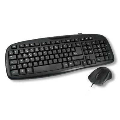MCL ACK-2012/N clavier USB AZERTY Fran&ccedil;ais Noir