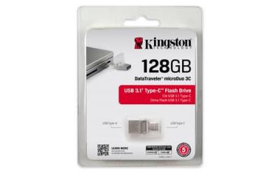 Kingston DataTraveler microDuo 3C - cl&eacute; USB - 128 Go 