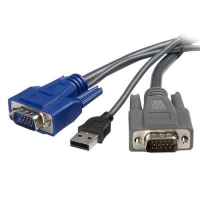 Startech 1.8m Ultra-thin Usb Vga 2 In 1 Kvm Cable Bleu,Gris