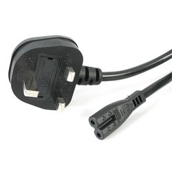 Startech 1m Uk Plug To C7 Power Cord Noir
