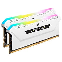 Corsair Vengeance RGB Pro SL 16 Go 2 x 8 Go DDR4 3200 MHz CL16 - Blanc 