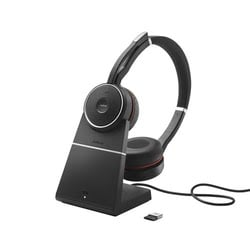 Evolve 75 se 7599-842-199 sans fil bluetooth similicuir silicone noir