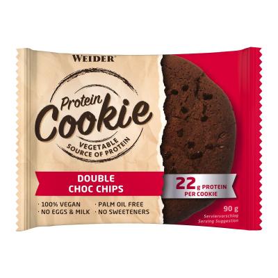 Cookie Prot&eacute;in&eacute; Double Choc Chips 100% Vegan 90g - WEIDER