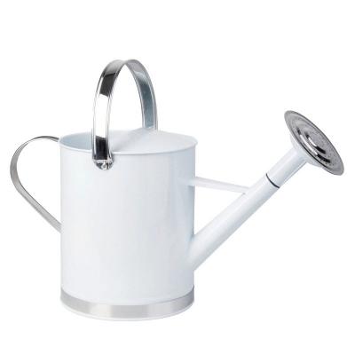 Esschert Design - Arrosoir En Laque Blanche Et Inox 5 Litres