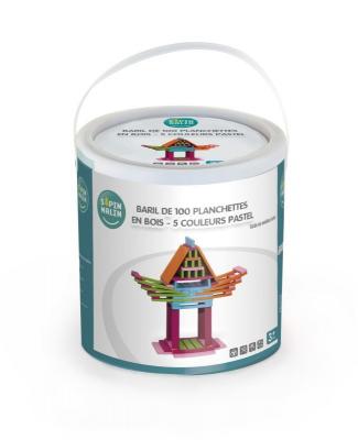 SAPIN MALIN Baril de 100 Planchettes en Bois - D&egrave;s 3 ans