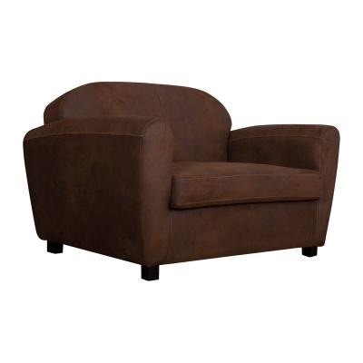 Canap&eacute; microfibre aspect cuir vieilli Owen 35 jours