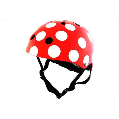 Casque enfant Kiddimoto Red And Dotty- M (53-58 cm)