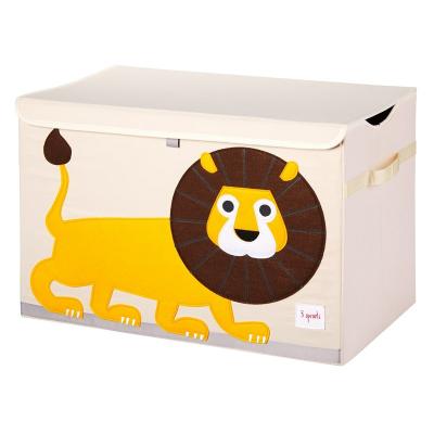 Coffre &agrave; jouets Lion 3 Sprouts Jaune
