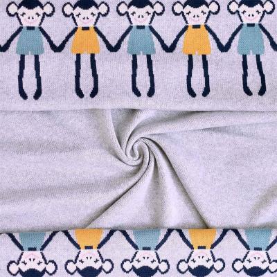 Sevira Kids - Couverture pour b&eacute;b&eacute; en coton bio, SINGE