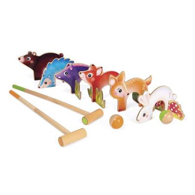 JANOD - Croquet Animaux de la For&ecirc;t (bois) - D&egrave;s 3 Ans