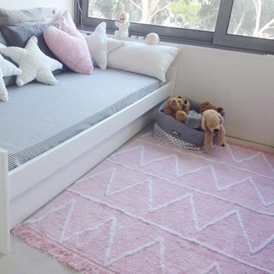 Lorena Canals - Tapis enfant souple rose Hippy (120 x 160 cm) - Rose