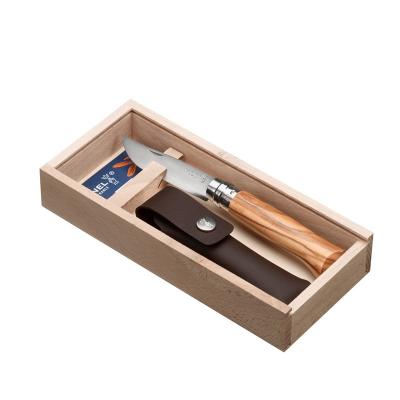 Opinel bois d'olivier avec &eacute;tui