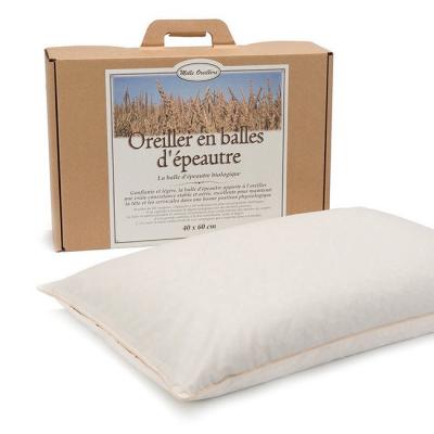 Oreiller en balles d'Epeautre Bio - 40 x 60 cm (Mille Oreillers)