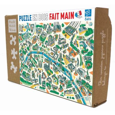 MICHELE WILSON Puzzle Paris Labyrinthes - 100 Pi&egrave;ces - D&egrave;s 8 ans