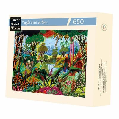 Puzzle 650 pi&egrave;ces PERRUCHE ET AMAZONE Puzzle Michele Wilson Multicolore