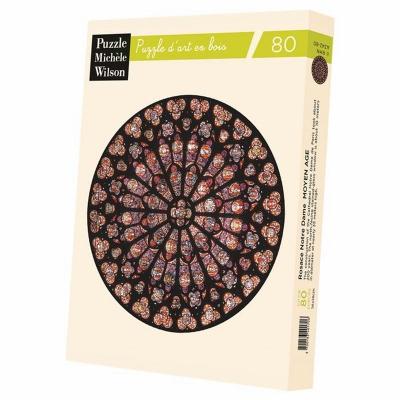 Puzzle 80 pi&egrave;ces ROSACE NOTRE DAME Puzzle Michele Wilson Multicolore 