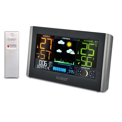 Station M&eacute;t&eacute;o grand &eacute;cran LCD color&eacute; La Crosse Technology WS6836 Noir