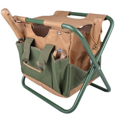 Esschert Design - Sac &agrave; outils et tabouret de jardinage GT01
