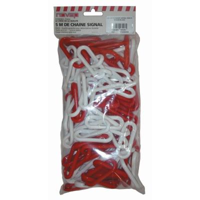 Cha&icirc;ne &Oslash; 6mm x 5m Rouge/Blanc en sac - SIGNAL - 1165045