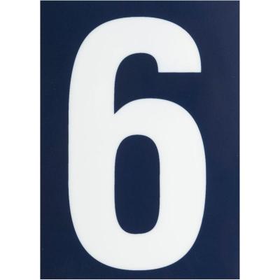 Novap - Numero de rue pre-adhesif - Chiffre.6 -