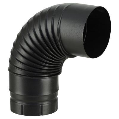 Poujoulat - Coude emaille 90&oslash; noir mat 150