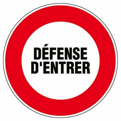 Panneau D&eacute;fense d'entrer - Rigide &Oslash;180mm - 4040042