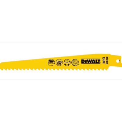 Coffret de 5 Lames DEWALT DT2359 pour scie sabre Bi-M&eacute;tal 152mm