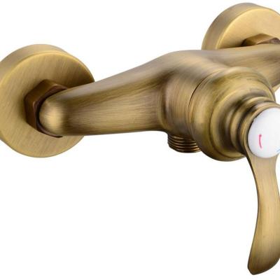 Mitigeur de douche m&eacute;canique vieux bronze Edouard Rousseau Byron