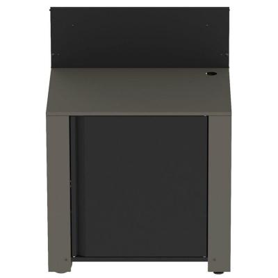 Module de cuisine mobile pour plancha ENO, gris taupe et noir