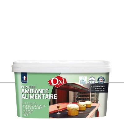 Peinture mur, plafond blanc satin OXI Milieu alimentaire 2.5l
