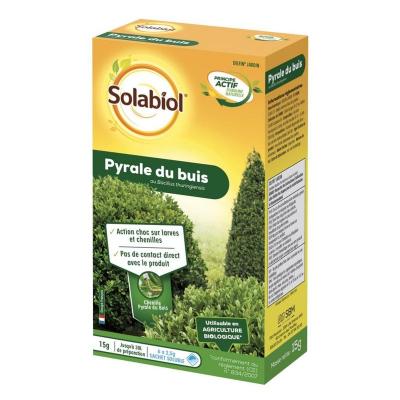 Traitement des insectes pyrale du buis SOLABIOL , pourhaies, 15g