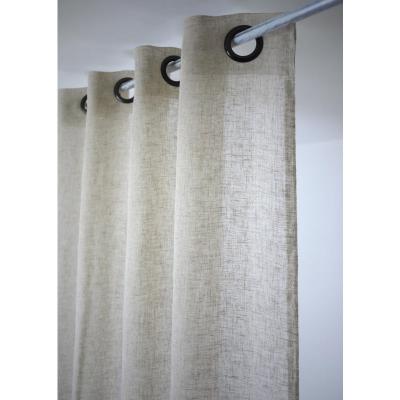 Voilage filtrage de la lumi&egrave;re, Kaolin lin l.150 x H.240 cm