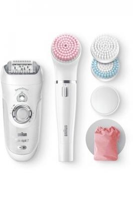 Braun Silk-&eacute;pil 7 81685706 &eacute;pilateur 40 pince(s) Blanc, Argent