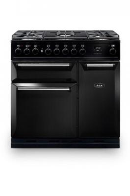 Piano de cuisson AGA MASTERCHEF DELUXE 90 Mixte Noir - MDX90DFBLK-EU