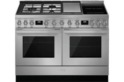 SMEG Piano de cuisson mixte SMEG CPF120IGMPX Portofino 120 cm Inox