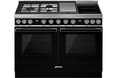 Piano de cuisson Smeg PORTOFINO 120CM MIXTE NOIR - CPF120IGMPBL