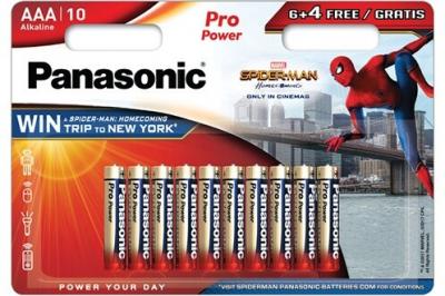 Pack de 6+4 piles Panasonic Pro Power AAA-LR03