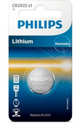 Philips Pile CR2025 / DL2025 Philips Bouton Lithium 3V
