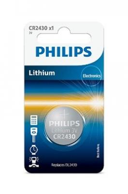 Philips Pile CR2430 / DL2430 Philips Bouton Lithium 3V