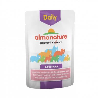 Almo Nature Daily au thon & saumon pour chat (70 g) 60 x 70g