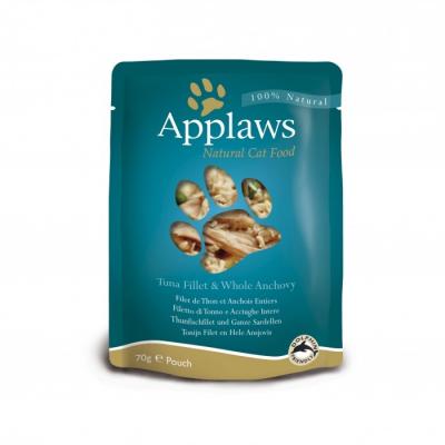 Applaws Tuna With Whole Anchovy 12x70g Cat Food Argent&eacute; 12x70g