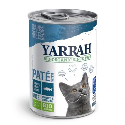 Yarrah - Aliment Humide en Bo&icirc;te pour Chat au Poisson Bio - 12 x 400 g