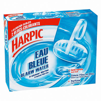 2 blocs cuvette d'eau Eau bleue - HARPIC