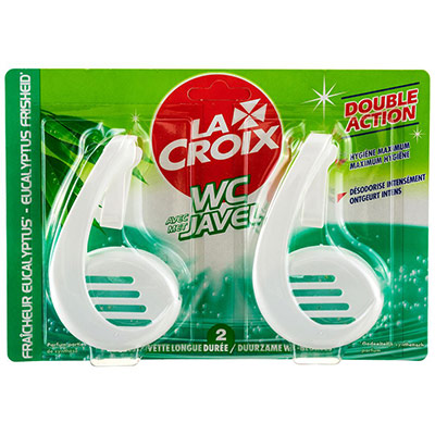 La Croix - Blister de 2 blocs WC javel senteur Eucalyptus